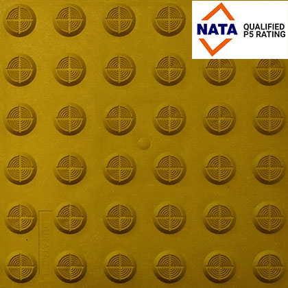 Yellow polymer infill - Tactile Indicator & Braille Signage - Australian Tactiles & Braille