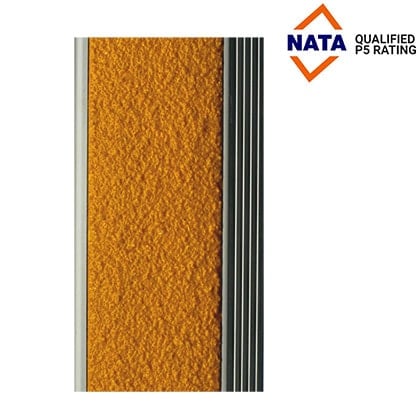 Yellow Carborundum Infill - Tactile Indicator & Braille Signage - Australian Tactiles & Braille